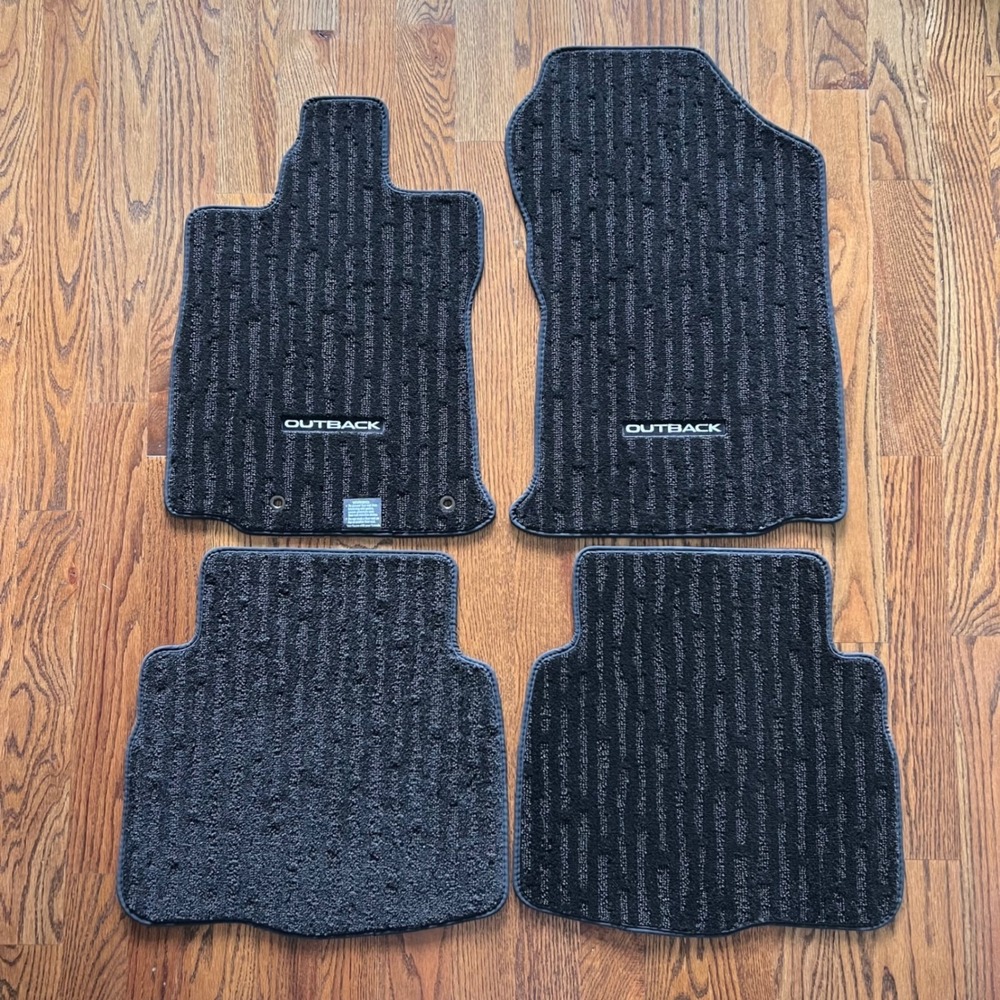 Subaru 4PC Black Carpet Mats Set For 2020 - 2025 Outback J505SAN000 Genuine OEM